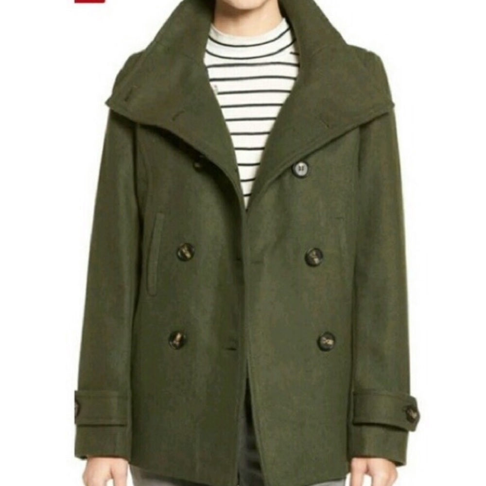 Green Thread & Supply Pea Coat sz S